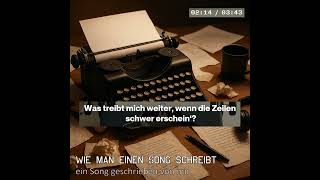 Wie man einen Song schreibt (eigener Song)