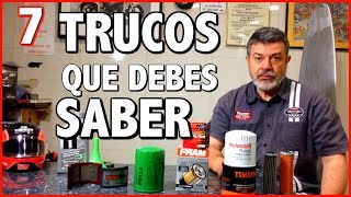 7 TRUCOS para CAMBIAR FILTRO de ACEITE de tú AUTO