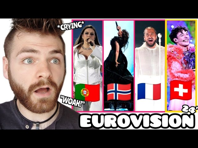 Switzerland 🇨🇭 France 🇫🇷 Portugal 🇵🇹 Norway 🇳🇴 | LIVE | Grand Final | Eurovision 2024 | REACTION! class=