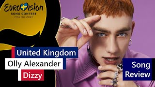 131 | ESC 2024 - Song Review of United Kingdom - Olly Alexander - 'Dizzy'