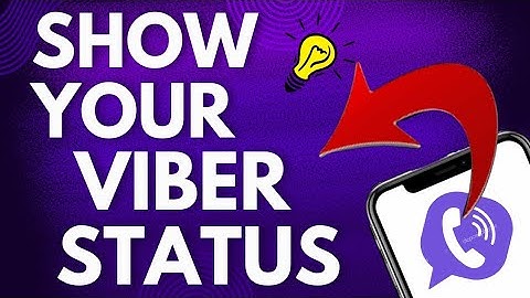 How To Show Your Viber Status Icon
