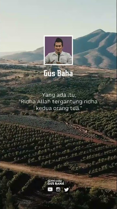 Gatekno! Berbakti Kepada Kedua Orang Tuamu adalah Ibadah yang Paling Utama- Gus Baha 1 Menit #shorts