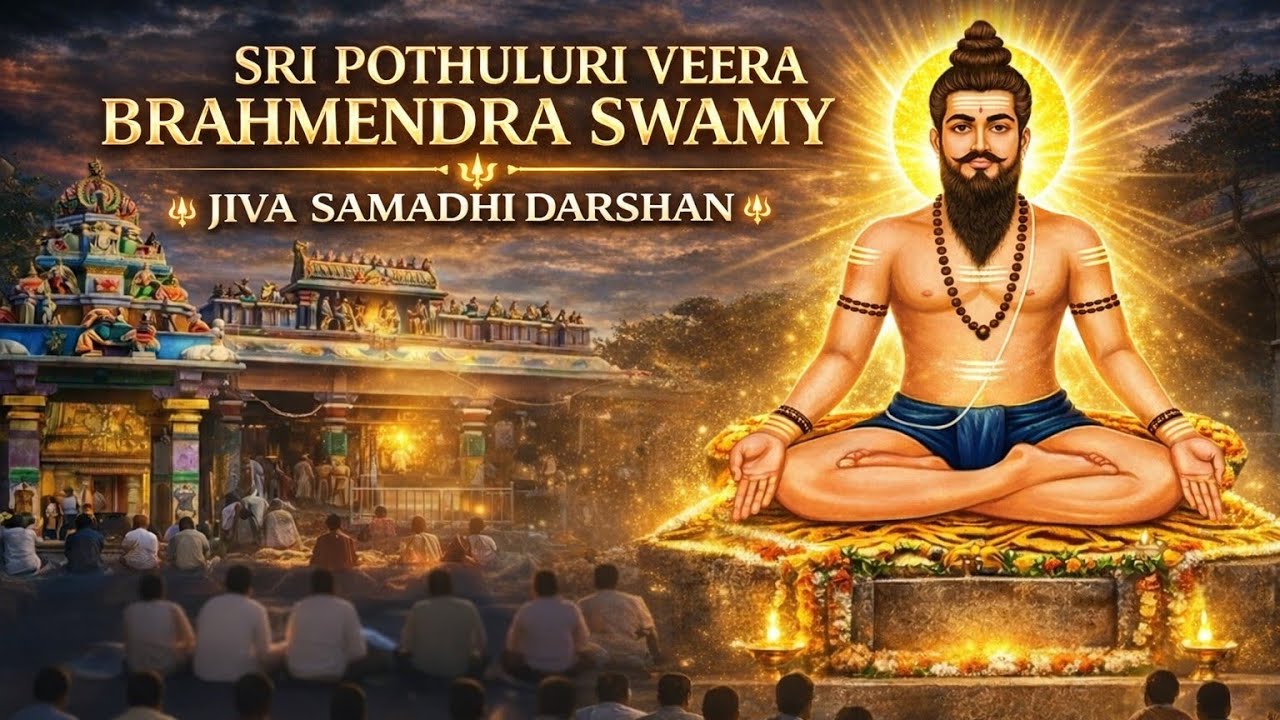 Sri Pothuluri Veera Brahmendra Swamy Math: Jiva Samadhi Darshan శ్రీ పోతులూరి వీర బ్రహ్మేంద్ర స్వామి