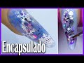 Nácar ENCAPSULADO en tus Uñas y Copos de Nieve  ❄️ para NAVIDAD 🎄