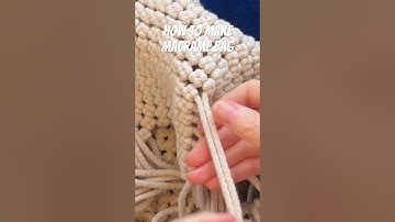Click 👆 to learn more about this macrame crown 👑 knot bag 👌 #macramebag