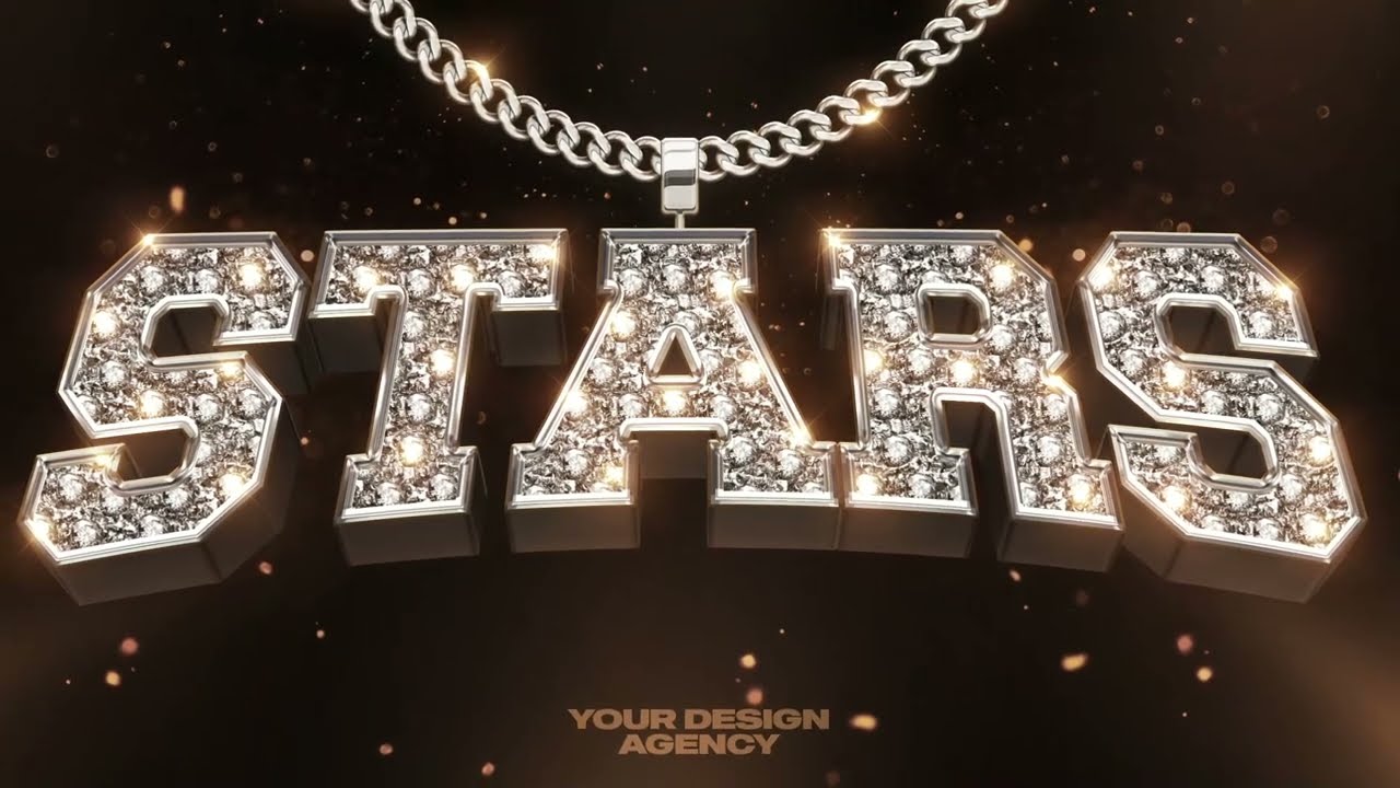 Photoshop Bling Bling Text Effect 