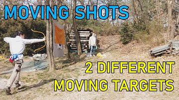 Intuitive archery-moving shot moving targets