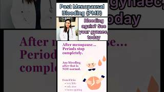 Bleed after menopause?Red flag🚩#postmenopause #menopausehealth #womenhealth #menopausesupport