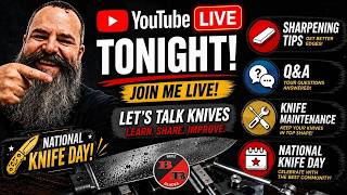 Knife Sharpening! Knife Maintenance! New Knife Drops! Knife Community Talk with Q&A