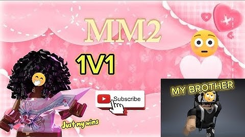 Me and my brother 1v1 #MM2 #montage #video #roblox #justmywins