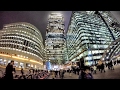 Canary Wharf Night Time Walk Around. London