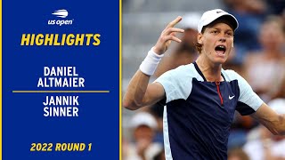 Daniel Altmaier vs. Jannik Sinner Highlights | 2022 US Open Round 1