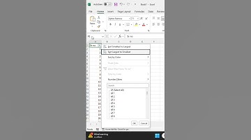 How to Data Sort ascending descending #shortsfeed #shortvideo #excel