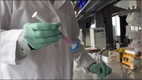 How to use a syringe filter to filter reagents