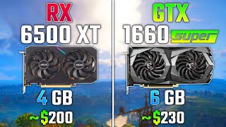 AMD RX 6500 XT vs GTX 1660 SUPER | Test in 8 Games