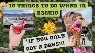 🌲[Eng] 10 Things YOU NEED to do when in BAGUIO(When you only got 2 DAYS!!!) | doc jean's travels