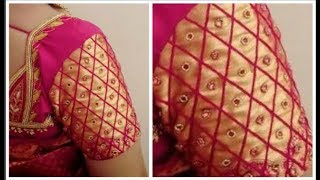 Hand Made Designer Sleeves Same Like Aari Work |  Very Simple & Easy To Make