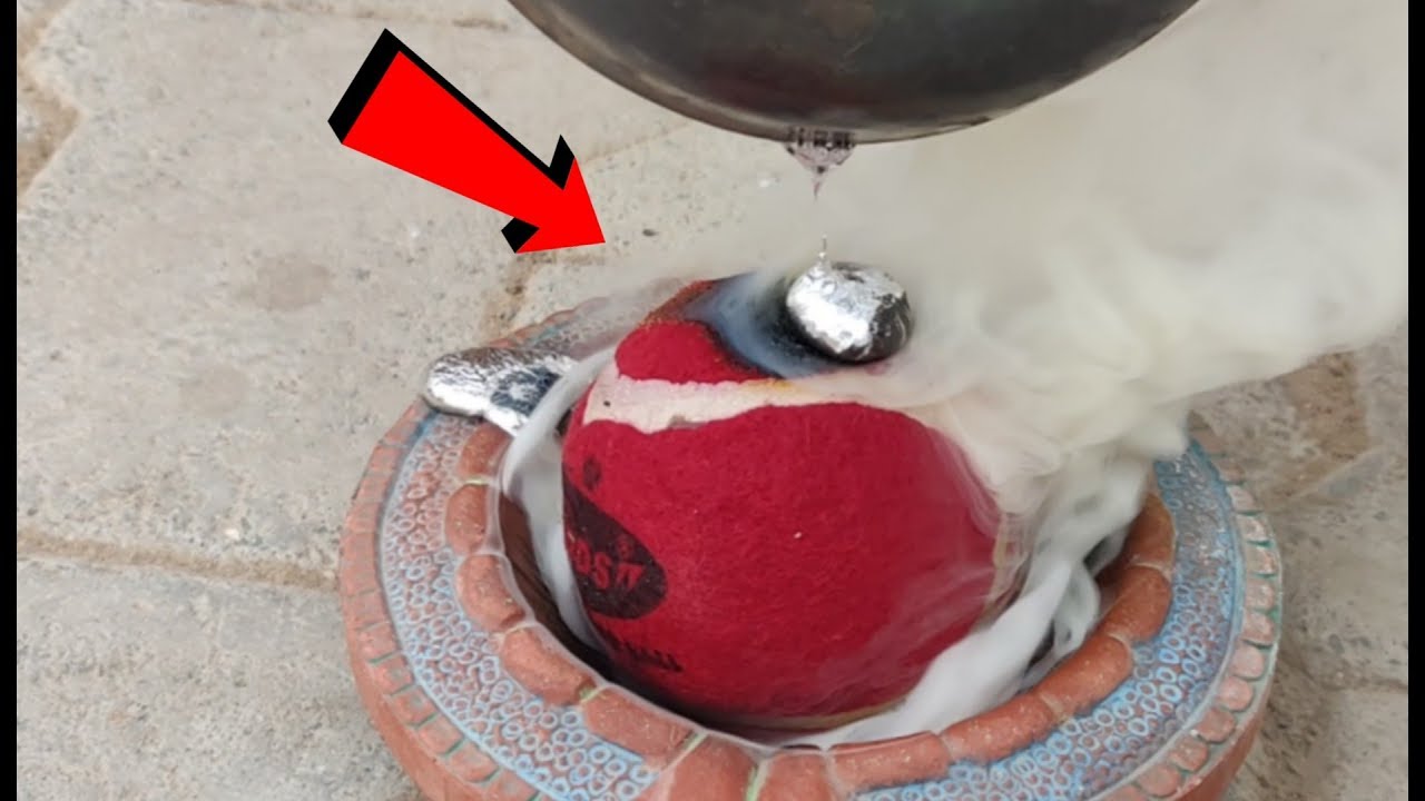 White Lava vs Cricket tenis ball || White Lava on Cricket Ball || Experiment king