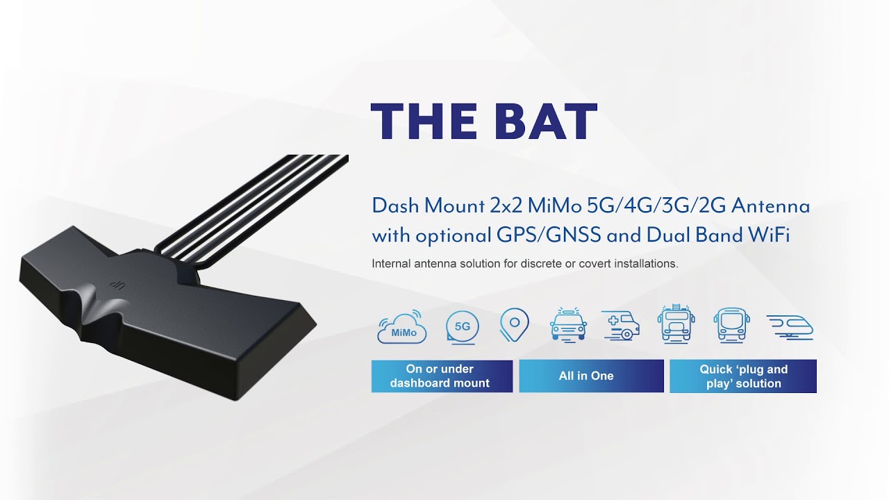 The BAT - Dash Mount 2x2 MiMo 5G/4G/3G/2G Antenna 