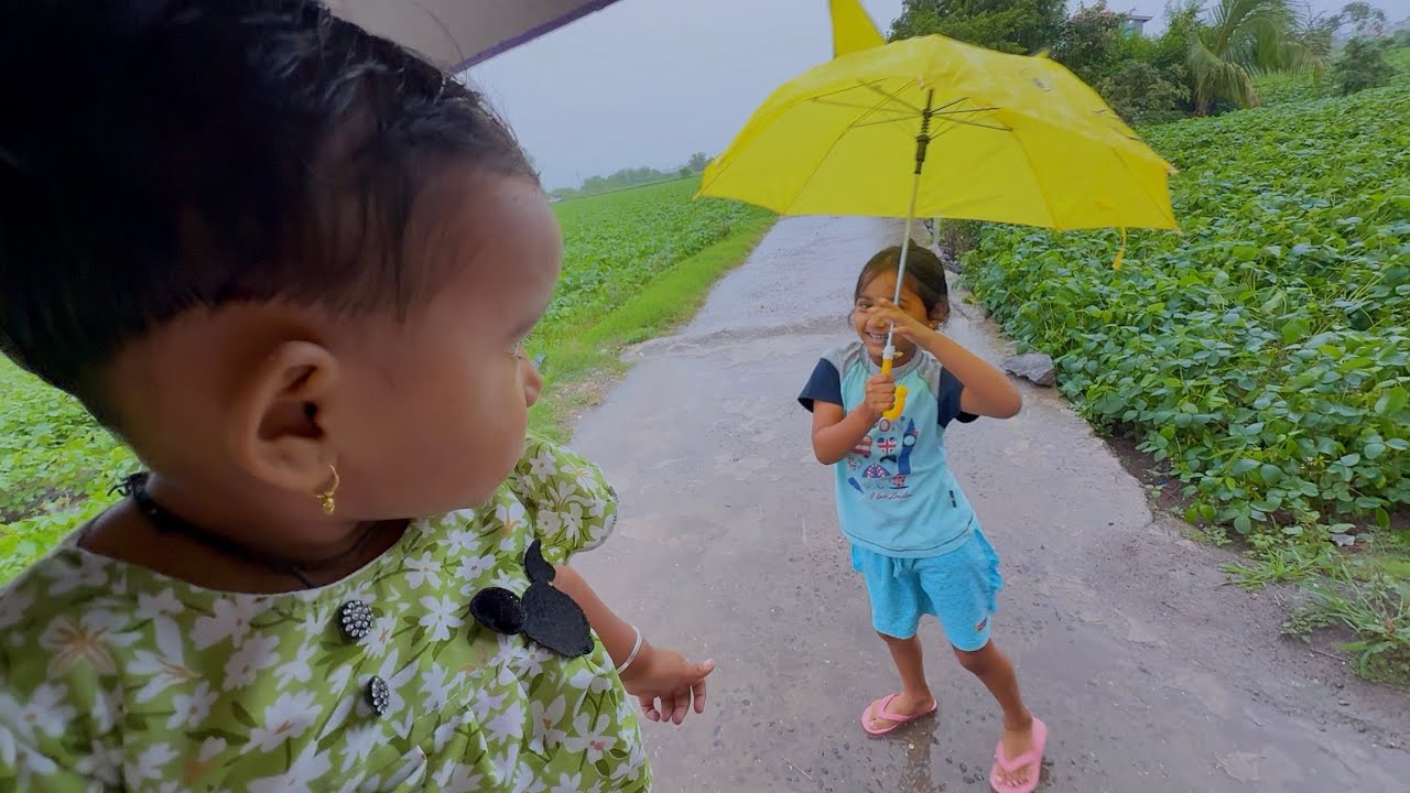 तनु सईला पावसात घेऊन गेली 🫣#भांडण 