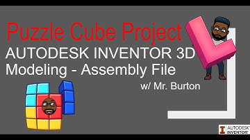 Puzzle Cube Assembly - (Autodesk Inventor 2023)