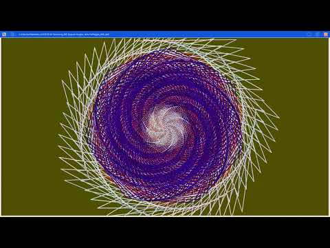 Colorful Mandala with 205 Degree Angles, Solfeggio Bell Frequency 963 Hz
