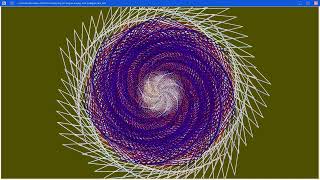 Colorful Mandala with 205 Degree Angles, Solfeggio Bell Frequency 963 Hz