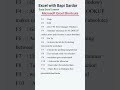 Microsoft Excel Shortcut’s 🚀#MicrosoftExcel #ExcelShortcuts #ExcelTips #WorkSmart #shorts