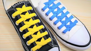 How To Tie ShoeLaces - Creative Ways to Fasten Tie Your Shoes Tutorial Step by Step, #135