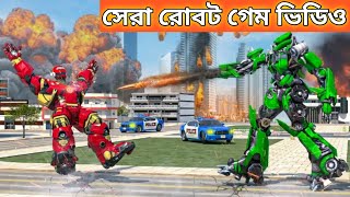 Police Robot Car Drone Transform Game screenshot 5