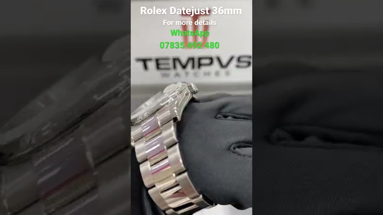 Rolex Datejust 36mm 116200 Silver Baton Dial