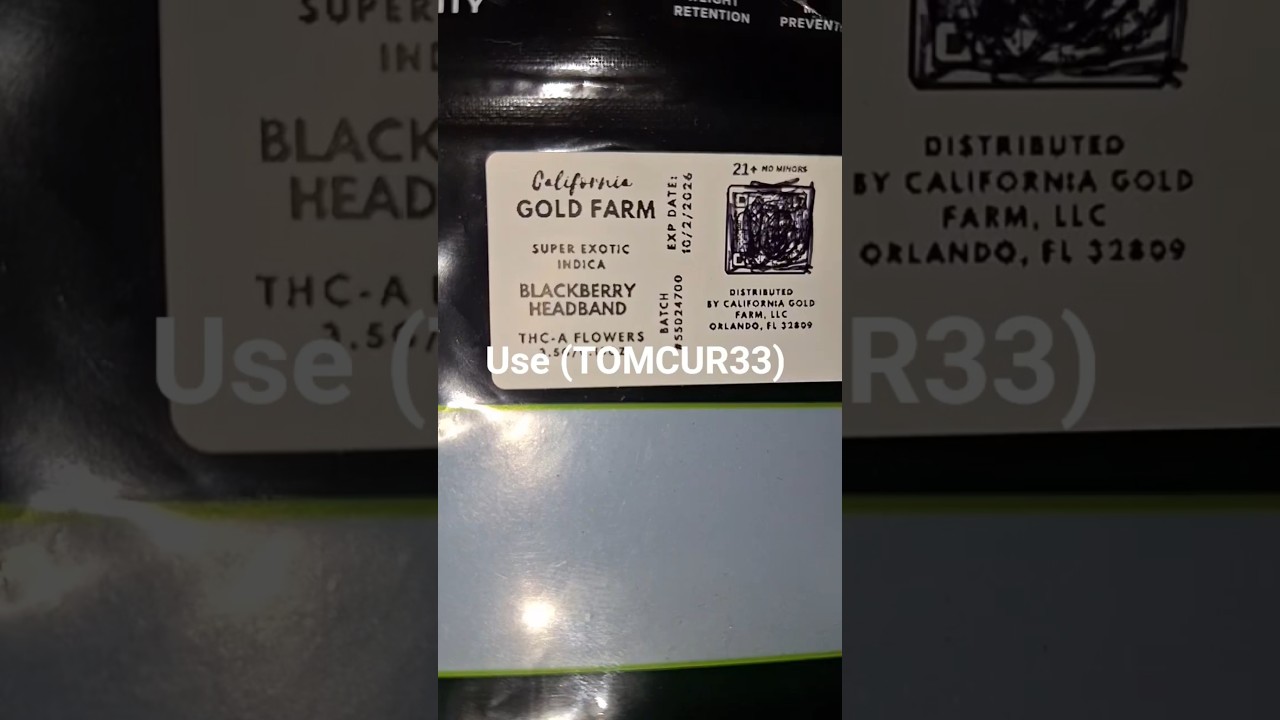 Purple Voodoo, Blackberry Headband and Blue Cookies California Gold Farm 