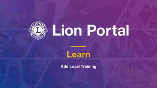 Learn: Add Local Training
