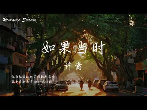许嵩 - 如果当时『红雨瓢泼泛起了回忆怎么潜 你美目如当年 流转我心间』【动态歌词MV/Lyrics】