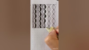 Easy zentangle pattern for beginners 2 #trending #art #shorts #mandala #doodle #viral #relaxing