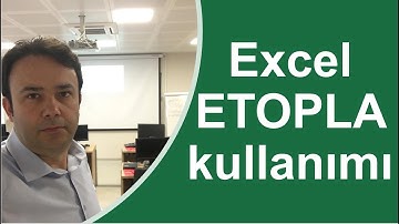 #Excel Excel  Etopla işlevi kullanımı- 263.video | Ömer BAĞCI
