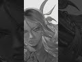 Working on a commission. The starting stage when it comes to grayscale is very satisfying.