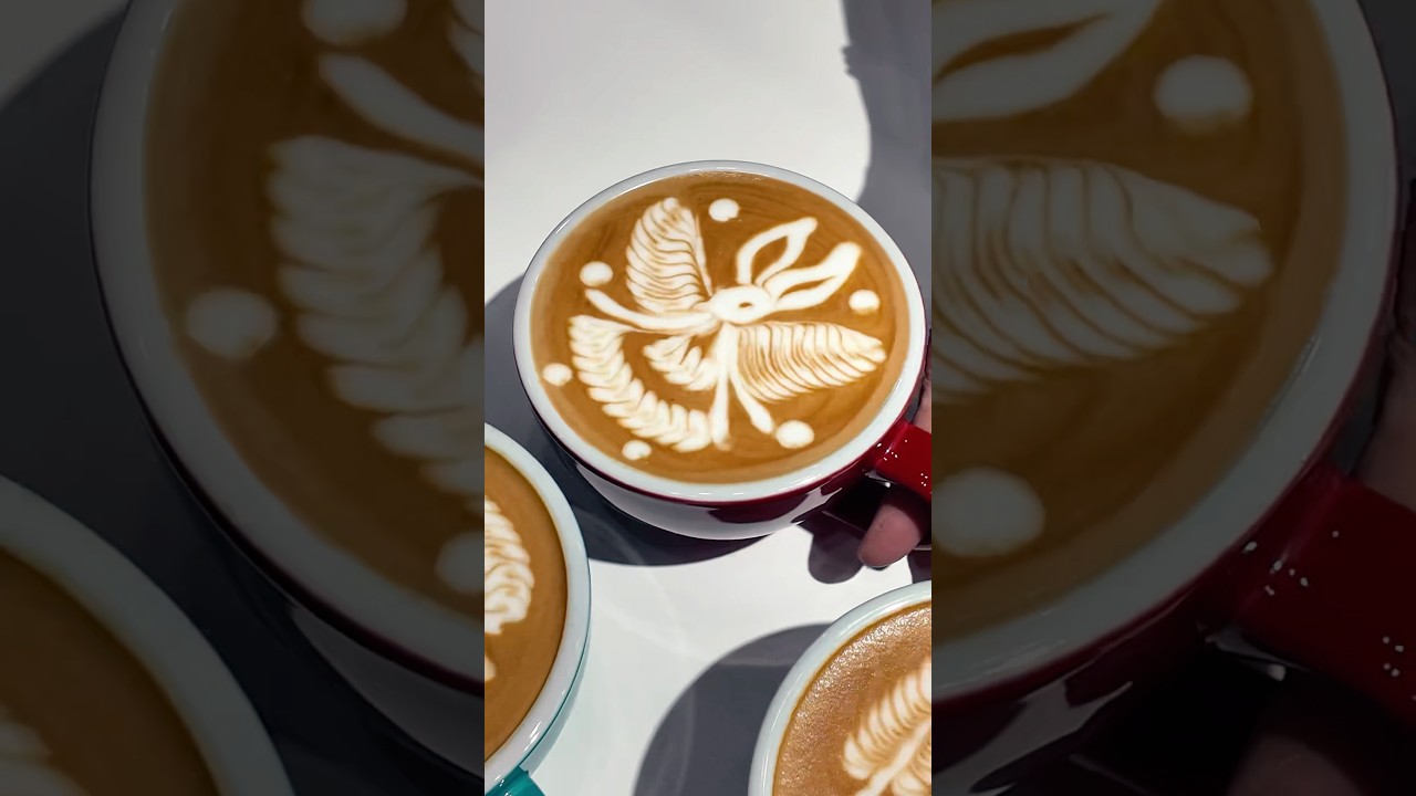 Amazing Skills of Latte Art☕️🐰 #latteart #coffee #tokyo
