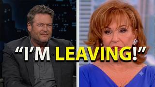 Blake Shelton Walks Off The View After Heated Argument With Joy Behar.