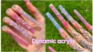 Dynamic Acrylic Review 💖 | Gliter Acrylic Nails￼