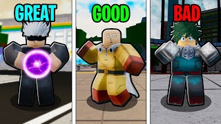 I Ranked EVERY Battlegrounds Game...(Roblox)