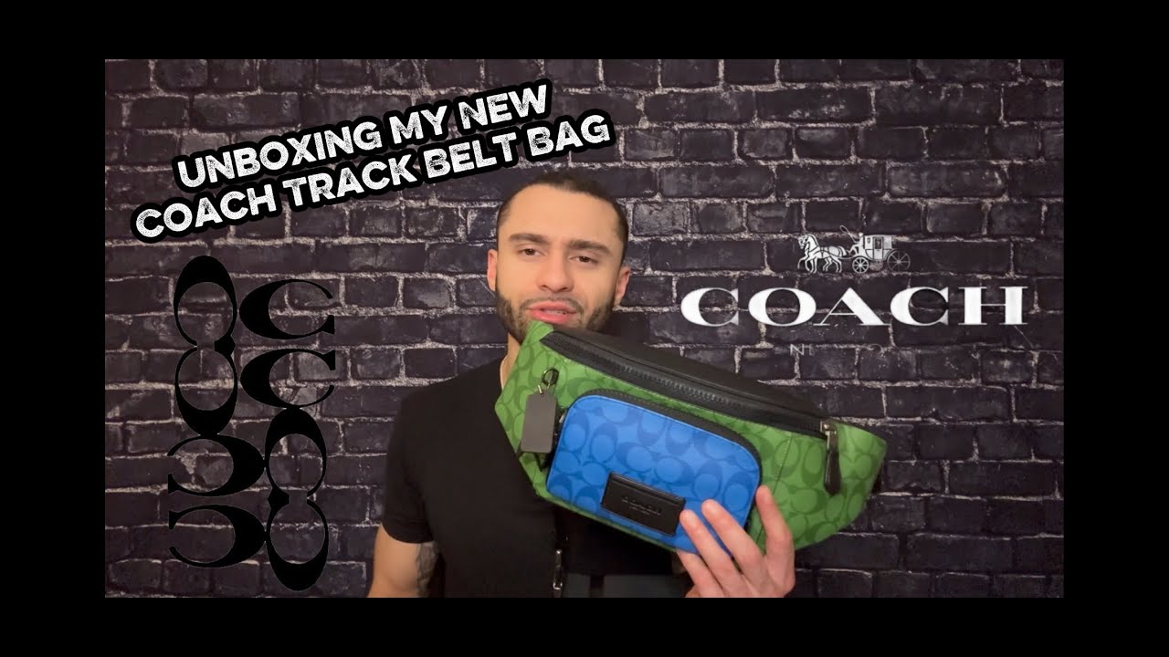 Распаковка поясной сумки Coach Track
