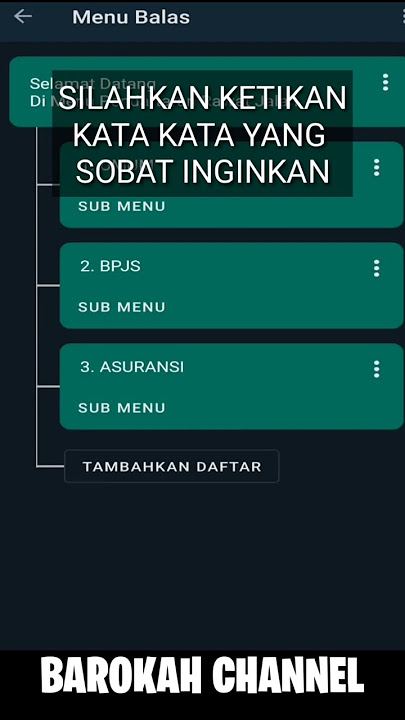 Balasan Otomatis Pesan Di WhatsApp #whatsauto #whatsapp #auto #cocok