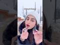 Makeup in Snow🥶💄 CHALLENGE!!😱 #shorts #youtubeshorts