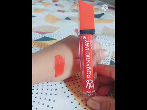 R.M#Orange matte#Lips gloss#review#Beauty