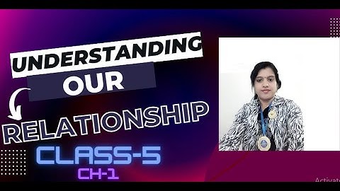 EVS CLASS 5th Ch.1 Understanding our Relation
