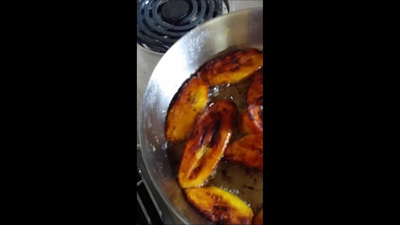 How to Fry Plantains (yellow plantains) YouTube