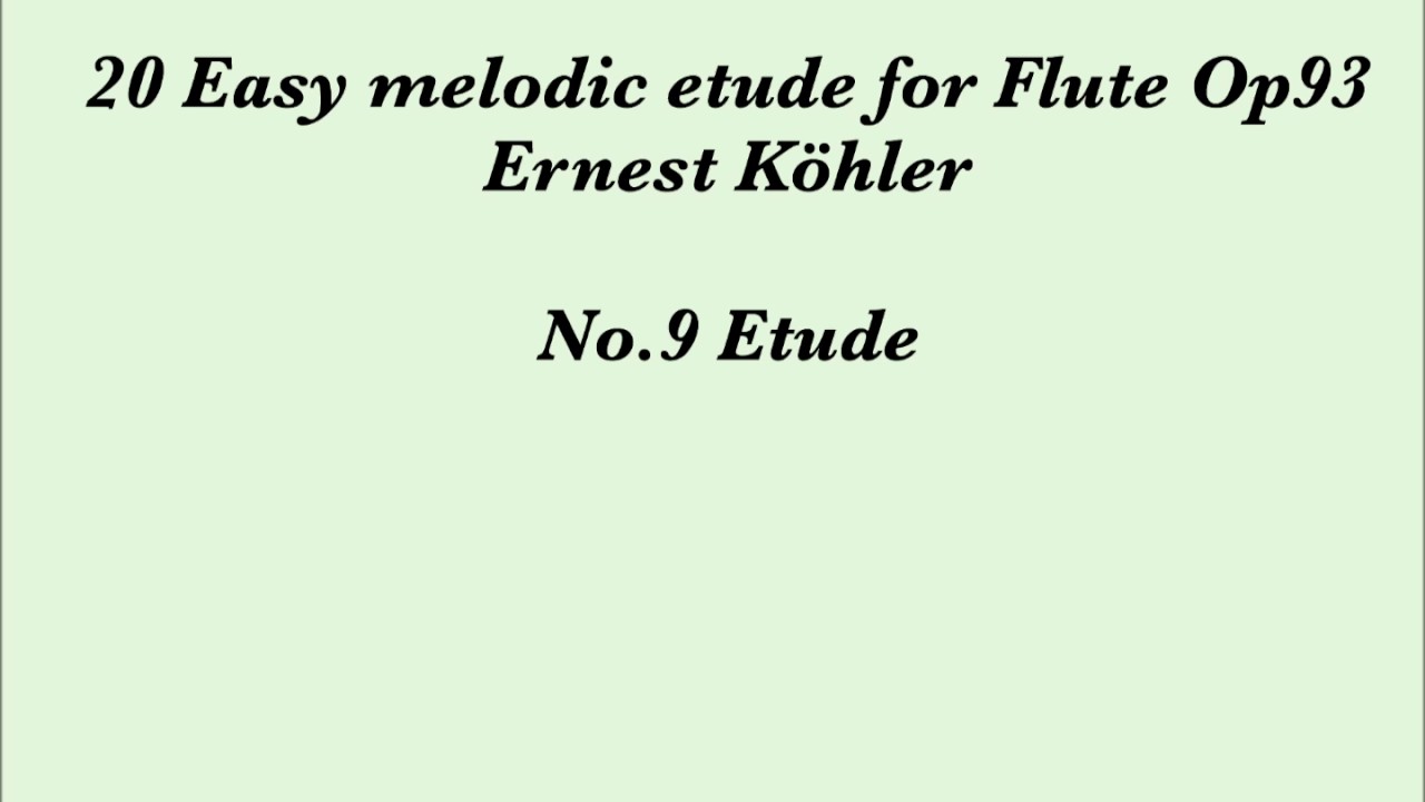 【サイン入り】ケーラー・アンデルセン練習曲　2枚セット Andersen / 18 PETITES ETUDES Op.41 ～No.2～ - YouTube