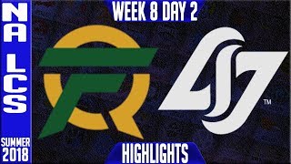 FLY vs CLG Highlights | NA LCS summer 2018 Week 8 Day 2 | FlyQuest vs Counter Logic Gaming
