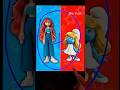 Nerissa teenage kraken  smurfette transformation glowup mixingcharacters aiart